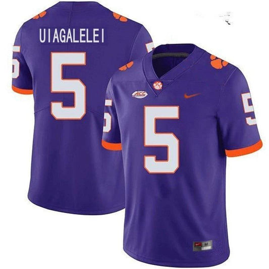 Clemson Tigers #5 D.J. Uiagalelei NCAA College Football Jersey Purple by My Store