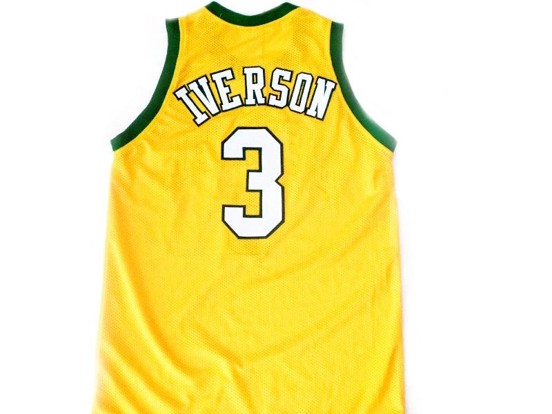 Chancey Billups Jersey #3 Iverson Bethel College Basketball Gold by My store basketball