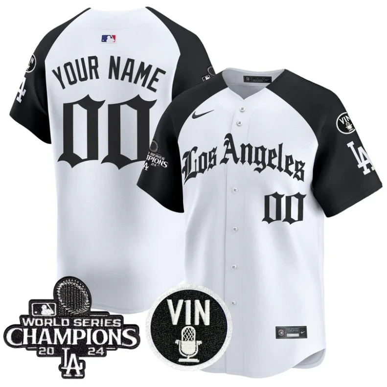 Custom Dodgers Jersey Name, Number 2025 LA Gothic Style Vapor Premier Limited Stitched Alternate by My Store