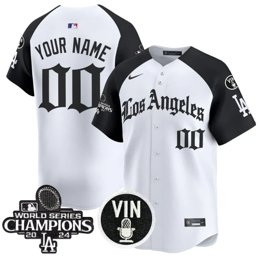 Custom Dodgers Jersey Name, Number 2025 LA Gothic Style Vapor Premier Limited Stitched Alternate by My Store