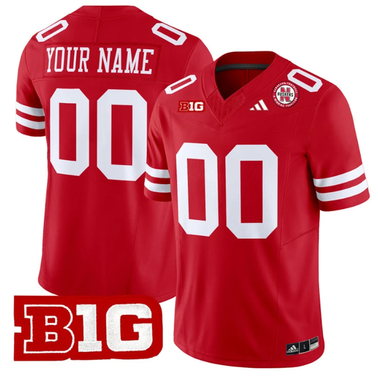 Custom Nebraska Cornhuskers Jersey Name and Number Vapor Limited Football Scarlet by My Store