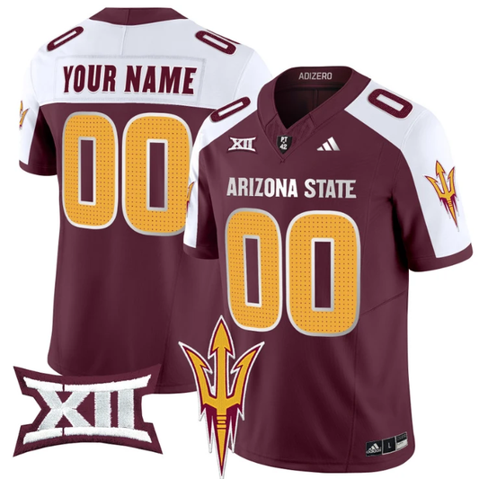 Custom Arizona State Sun Devils Jersey Name, Number 2024 Vapor Limited Maroon Alternate by My Store