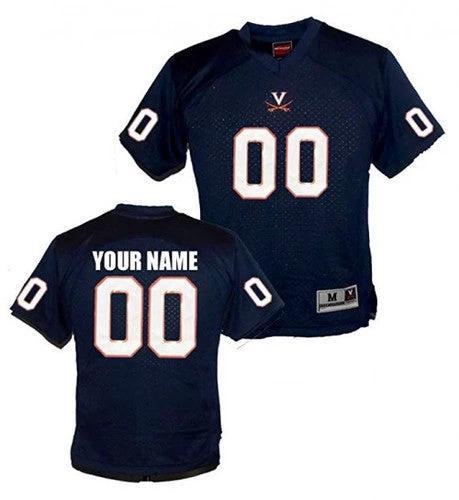 Custom Virginia Cavaliers Jersey Name and Number NCAA College Football Navy by My Store