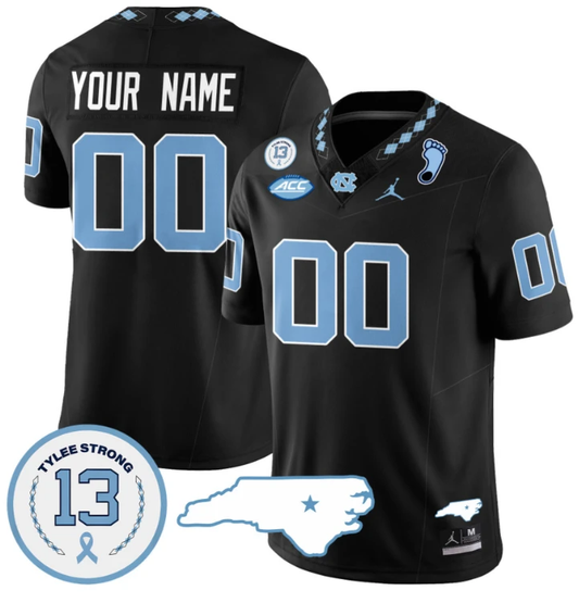 Custom North Carolina Tar Heels Jersey Name and Number Vapor College Football Stitched Black by My Store