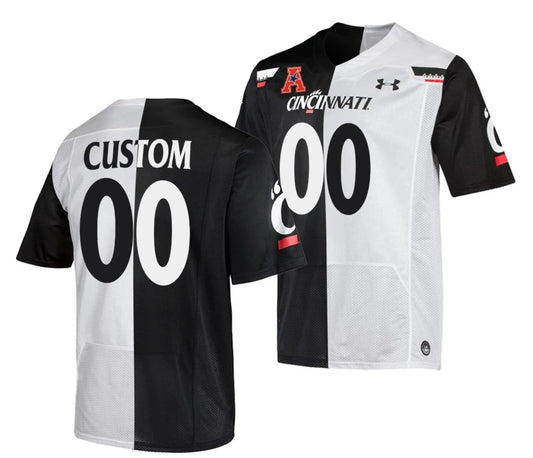 Custom Cincinnati Bearcats Jersey Name and Number NCAA College Football Black White by My Store