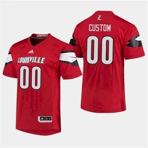 Custom Louisville Cardinals Jersey Name and Number NCAA College Football Red by My Store