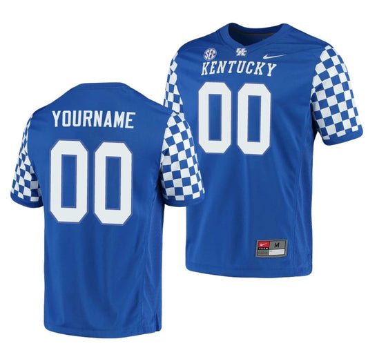 Custom Kentucky Wildcats Jersey Name and Number NCAA College Football Royal by My Store