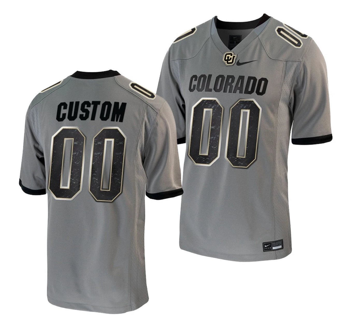 Custom Colorado Buffaloes Jersey Name and Number NCAA College Football Untouchable Grey by My Store