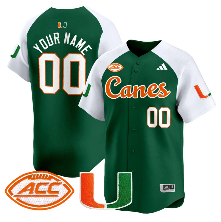 Custom Miami Hurricanes Jersey Name, Number 2024 Baseball V2 Orange Alternate by My Store