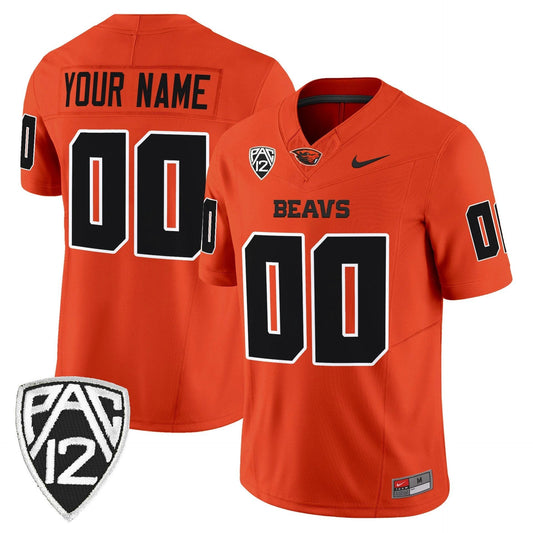 Custom Oregon State Beavers Jersey 2025 Vapor Limited Stitched Orange by My Store NCAA Football Jerseys