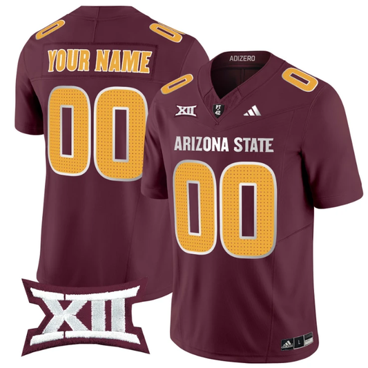 Custom Arizona State Sun Devils Jersey Name, Number 2024 Vapor Limited Maroon by My Store