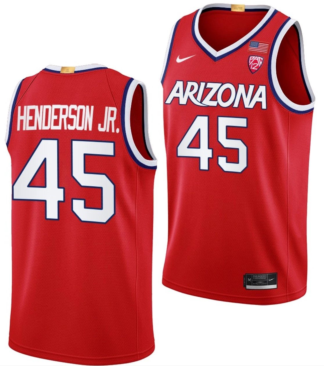 Cedric Henderson Jr Jersey Arizona Wildcats College Basketball Limited #45 by My store basketball