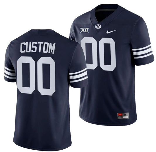 Custom BYU Cougars Jersey Name and Number NCAA College Football 2022 Big Navy by My Store
