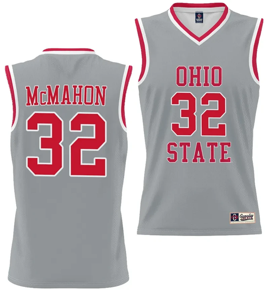 Cotie McMahon Jersey #32 Ohio State Buckeyes College Basketball Lightweight Gray by My store basketball