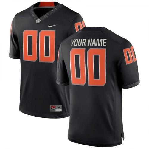 Custom Oklahoma State Cowboys Jersey Name and Number NCAA College Football Black by My Store