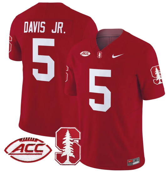 Chris Davis Jr Jersey #5 Stanford Cardinal Vapor Limited College Football Stitched White by My Store