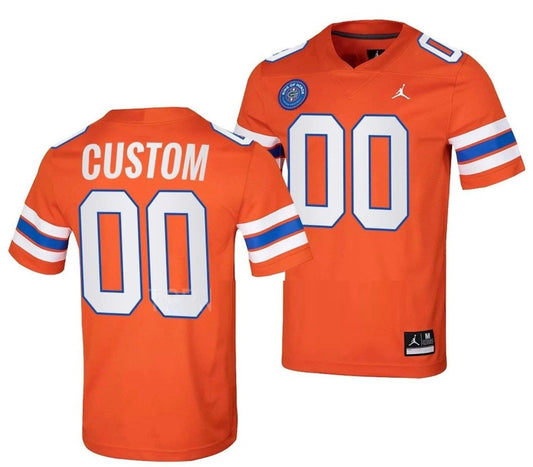 Custom Florida Gators Jersey Name and Number NCAA College Football Ring Of Honor Orange by My Store