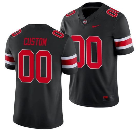 Custom Ohio State Buckeyes Jersey Name and Number NCAA College Football Alternate Black by My Store