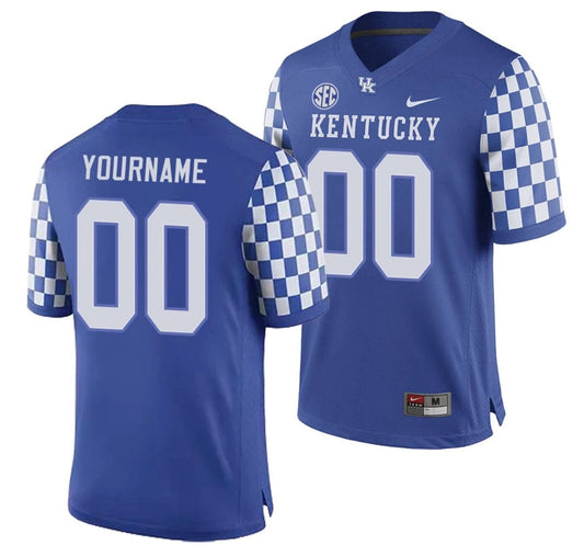 Custom Kentucky Wildcats Jersey Name and Number NCAA College Football Replica Royal by My Store