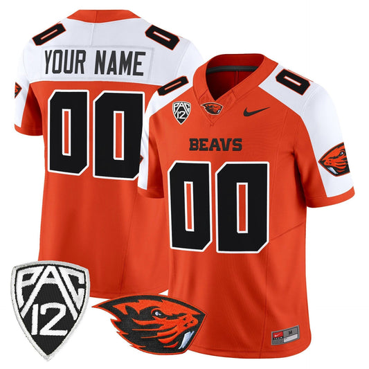 Custom Oregon State Beavers Jersey 2025 Vapor Limited Stitched Orange Alter by My Store NCAA Football Jerseys