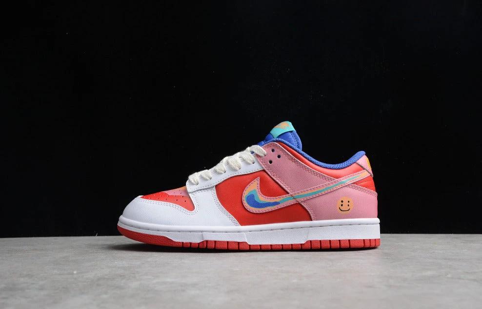 Cactusplantfleamarket X NK Dunk Low White Rainbow by Air Jordan