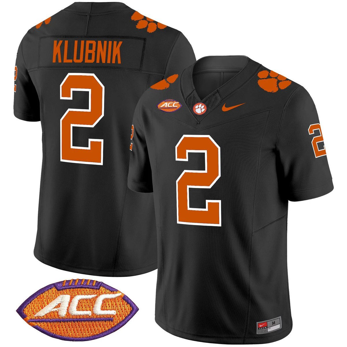 Cade Klubnik Jersey #2 Clemson Tigers 2025 Vapor Limited Stitched Black by My Store NCAA Football Jerseys