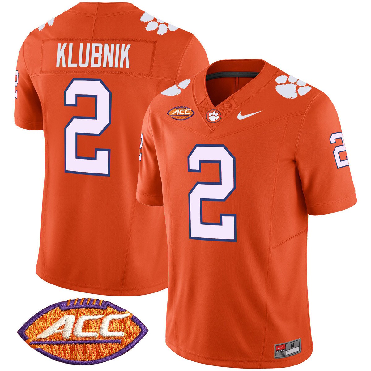 Cade Klubnik Jersey #2 Clemson Tigers 2025 Vapor Limited Stitched by My Store NCAA Football Jerseys
