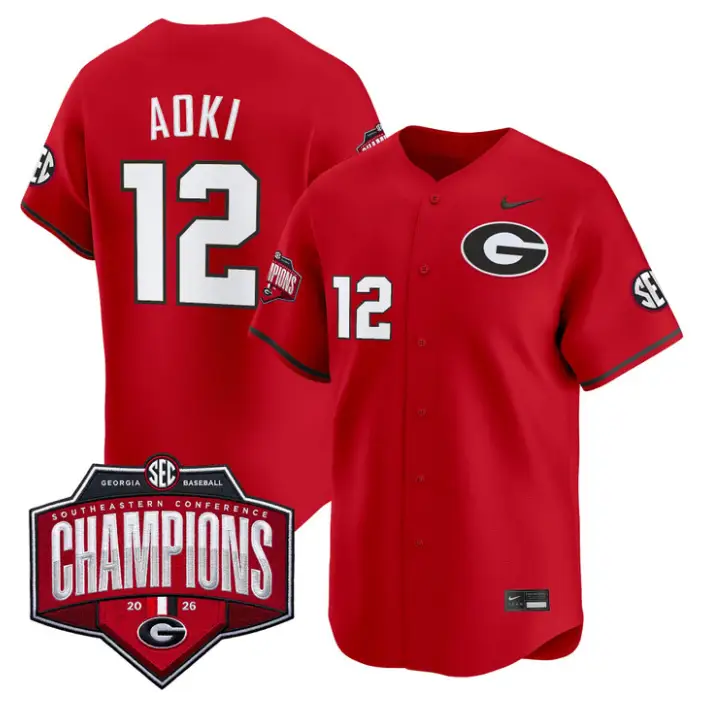 Caden Aoki Jersey #12 Georgia Bulldogs Southeastern Champions 2026 by My Store