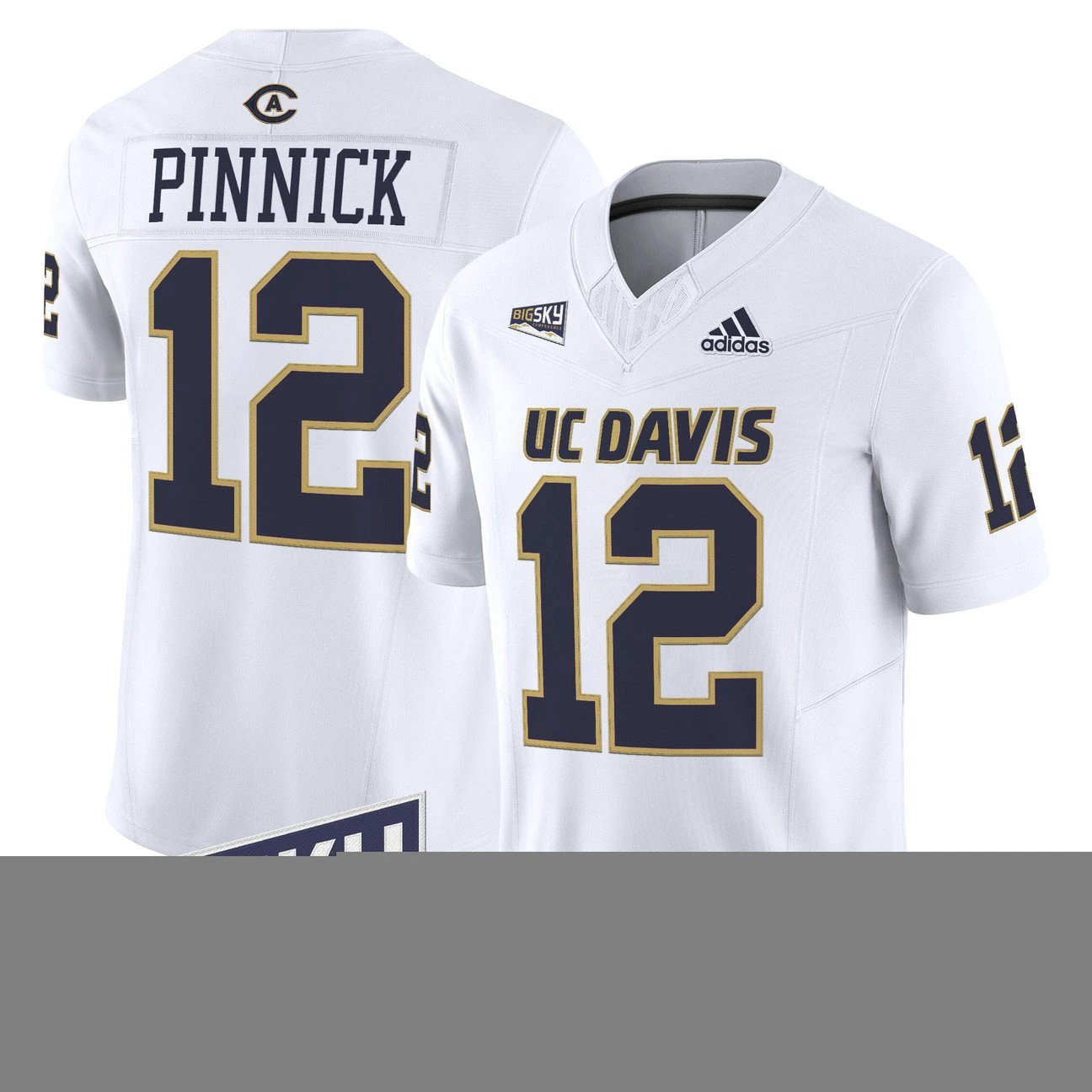 Caden Pinnick Jersey #12 UC Davis Aggies 2025 Lake Tahoe Patch Stitched by My Store NCAA Football Jerseys
