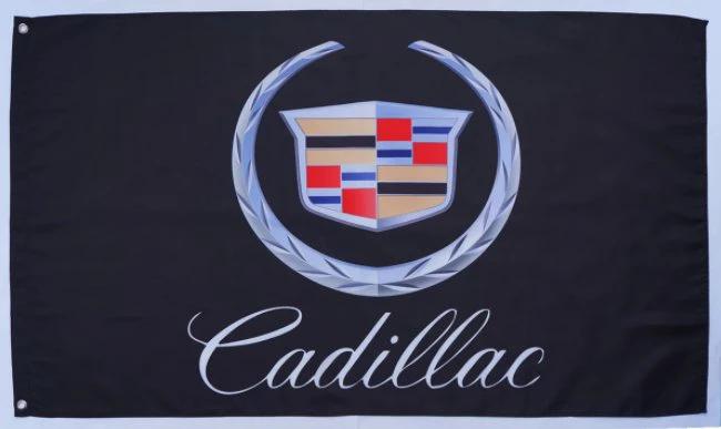 Cadillac Flag Black 3X5 Ft Polyester Banner USA 90x150cm by flagsjustdoit