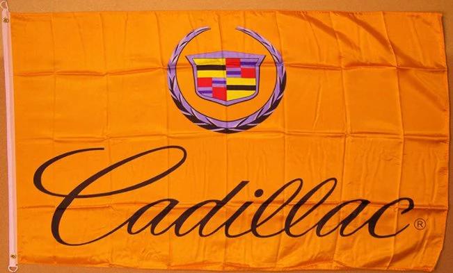 Cadillac Flag Orange 3X5 Ft Polyester Banner USA 90x150cm by flagsjustdoit