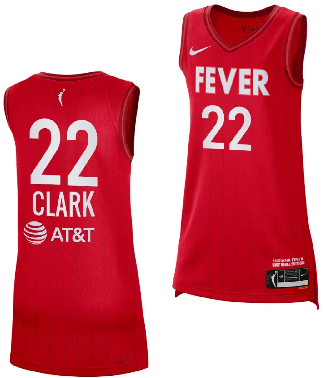 Caitlin Clark Jersey #22 Indiana Fever Basketball 2023 Rebel Edition Unisex Victory Red by My store basketball
