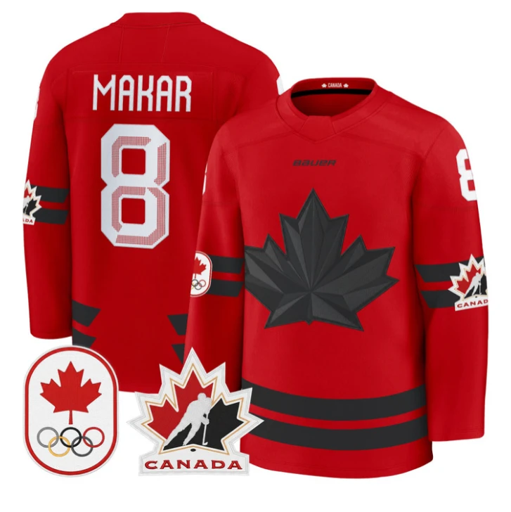 Cale Makar Jersey #8 Canada Olympic 2026 Premium Hockey All Stitched by Hockey David