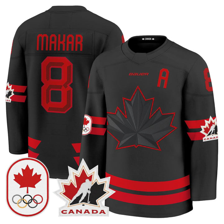 Cale Makar Jersey #8 Canada Olympic Premium Hockey 2026 Stitched by Hockey David