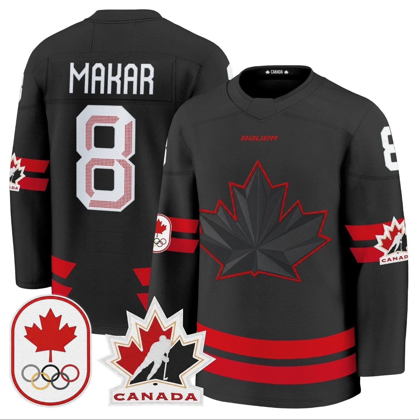 Cale Makar Jersey #8 Canada Olympic Premium Hockey Stitched by Hockey David