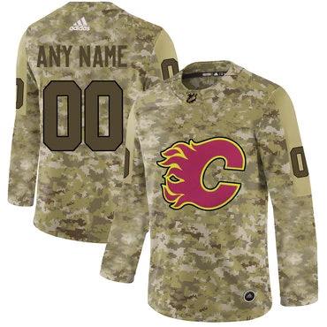Calgary Flames Camo Customized Jersey by Hockey David