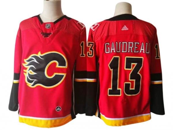 Calgary Flames #13 Johnny Gaudreau Red Alternate Jersey by Hockey David