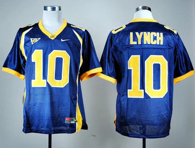 California Golden Bears #10 Marshawn Lynch Football Jersey Blue by My Store