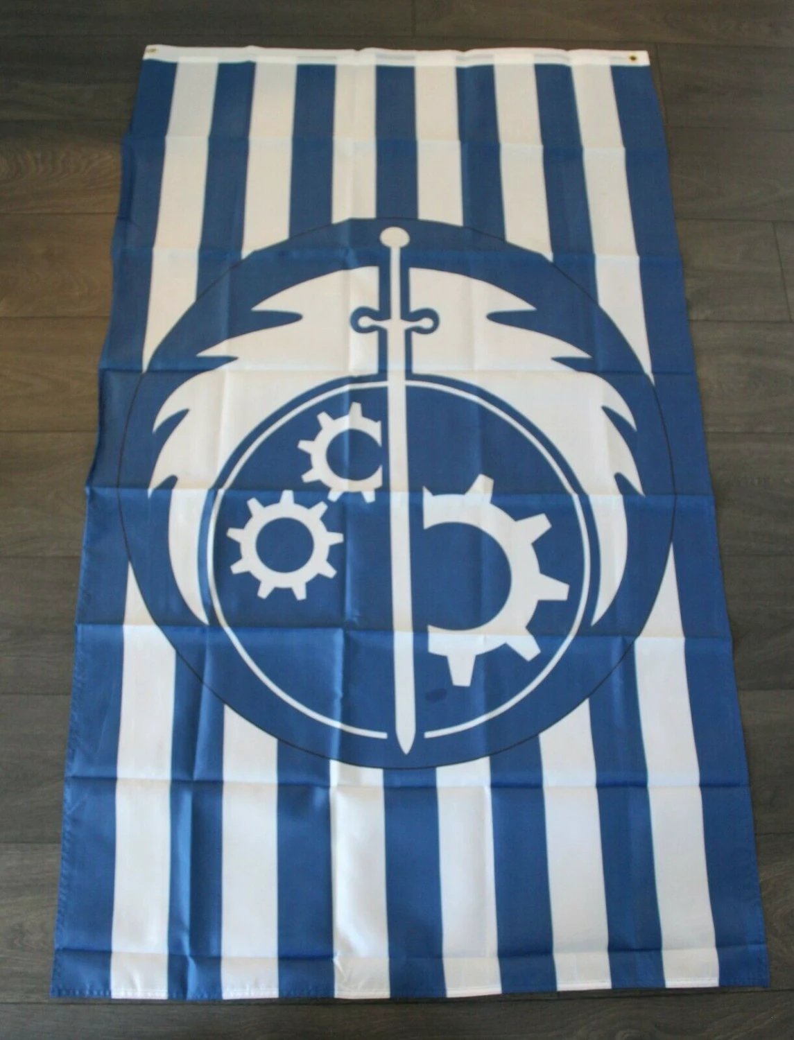 California Republic Fallout Flag Banner Brotherhood of Steel State Blue 3x5ft New by flagsjustdoit