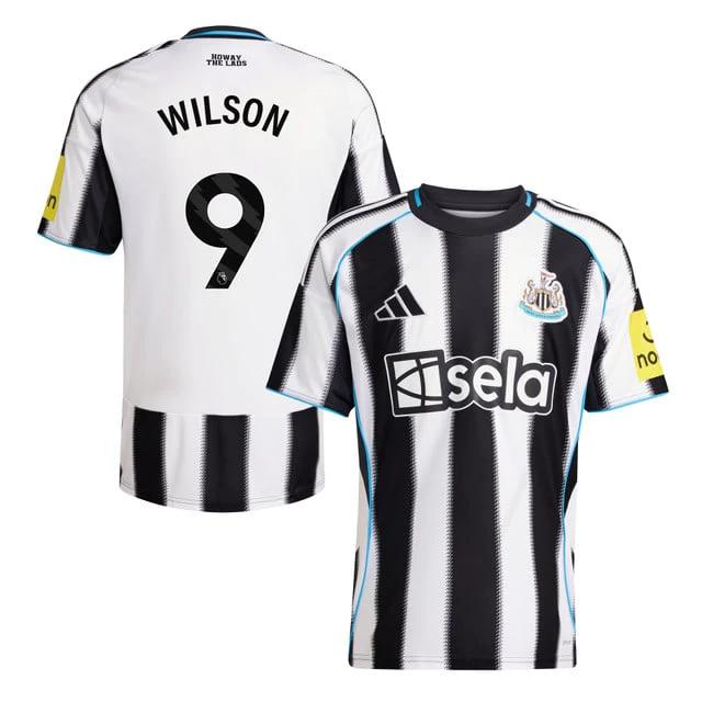 Callum Wilson #9 Newcastle United 2025-26 Home Match Jersey – White Black by Soccer Jersey