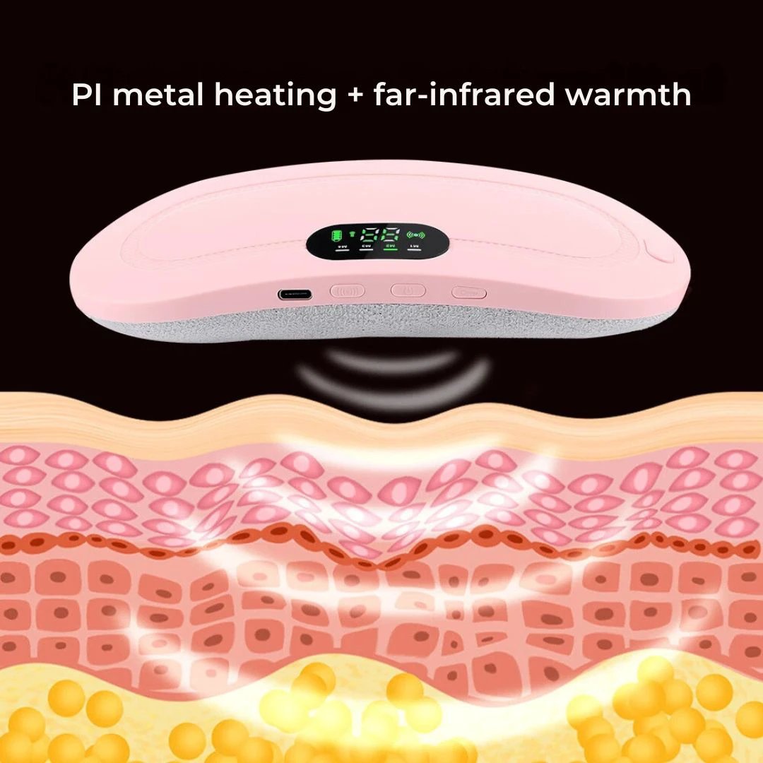 CalmFlow Heating Pad for Period Cramps | Period Cramps Relief - Soothing Heat for Cramps - Muscle Relaxation - Stress Reduction Bowlift by Bowlift