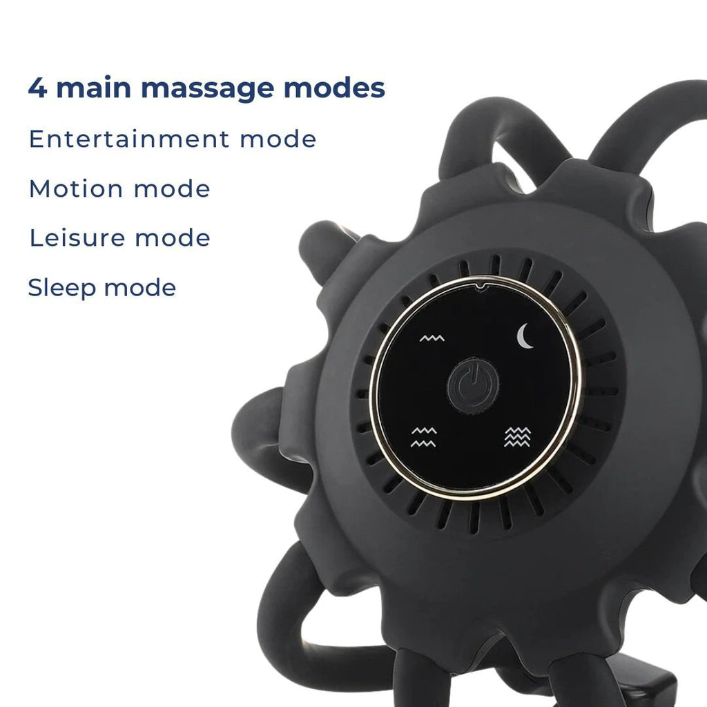 CalmFlow Smart Electric Octopus Head Massager | Scalp Massage - Stress Relief - Improved Sleep - Multi-Directional Vibration Head Massager Bowlift by Bowlift