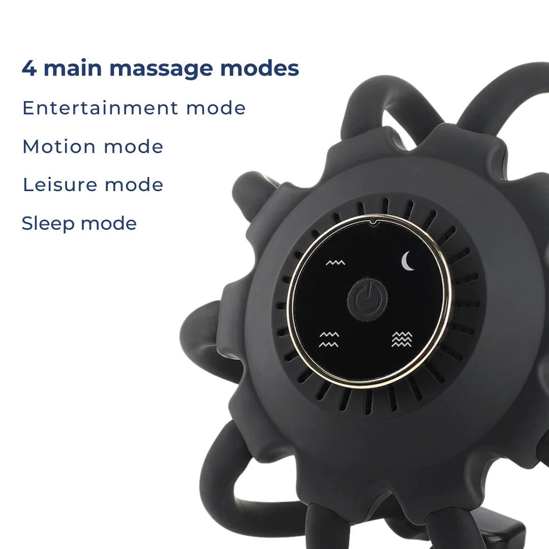 CalmFlow Smart Electric Octopus Head Massager | Scalp Massage - Stress Relief - Improved Sleep - Multi-Directional Vibration Head Massager Bowlift by Bowlift