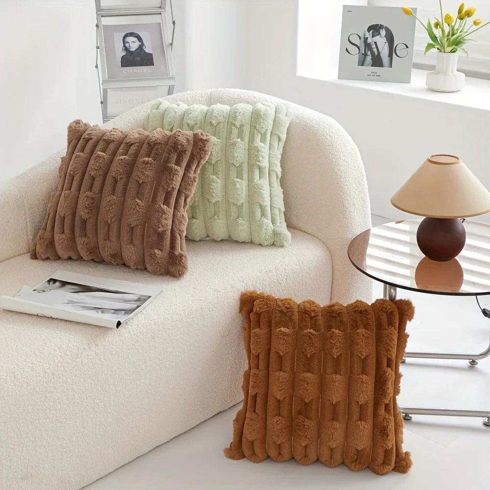 Calm Weave Plush Cushion Cover by Casa & Beyond