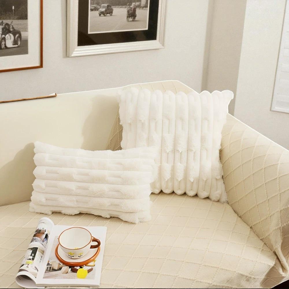Calm Weave Plush Cushion Cover by Casa & Beyond