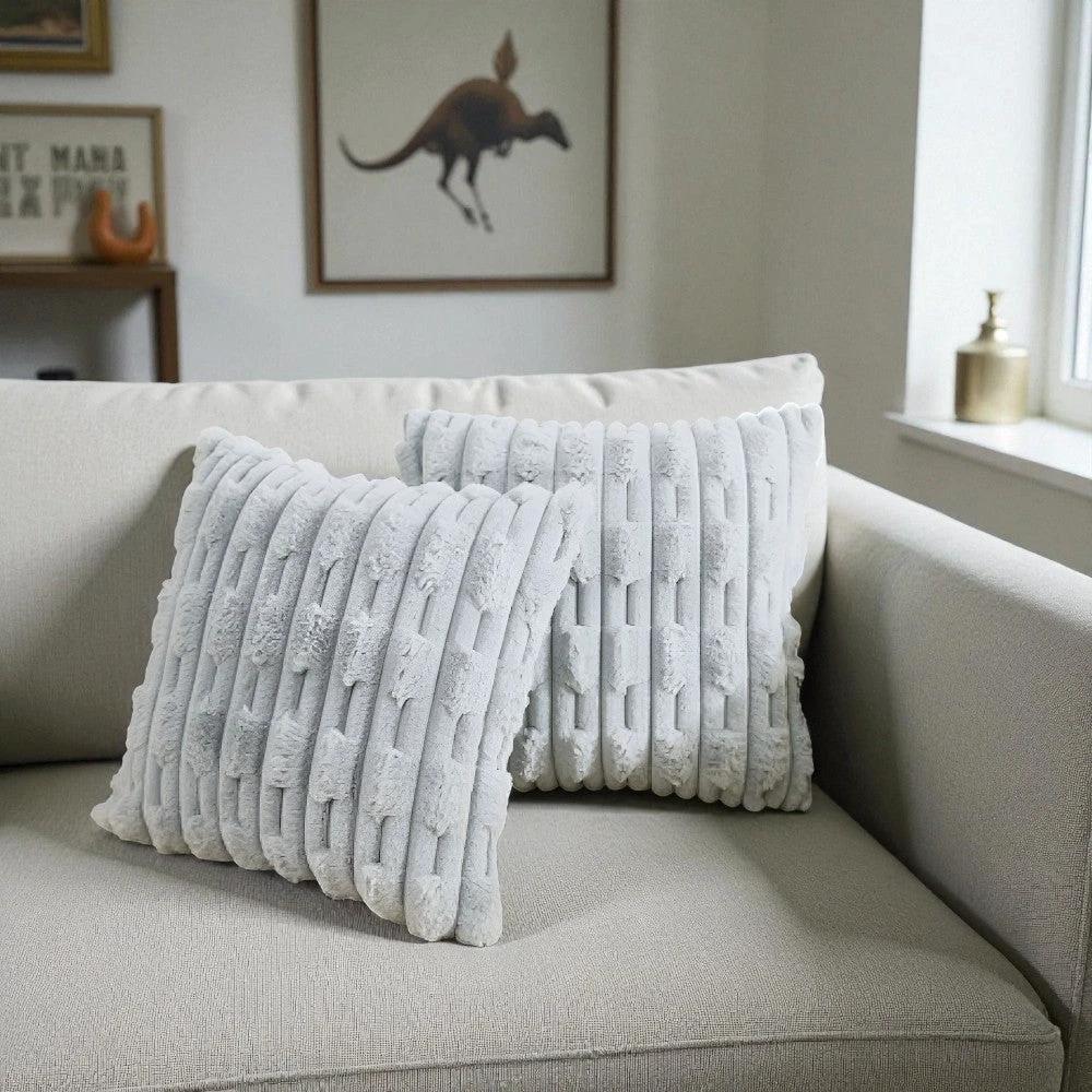Calm Weave Plush Cushion Cover by Casa & Beyond