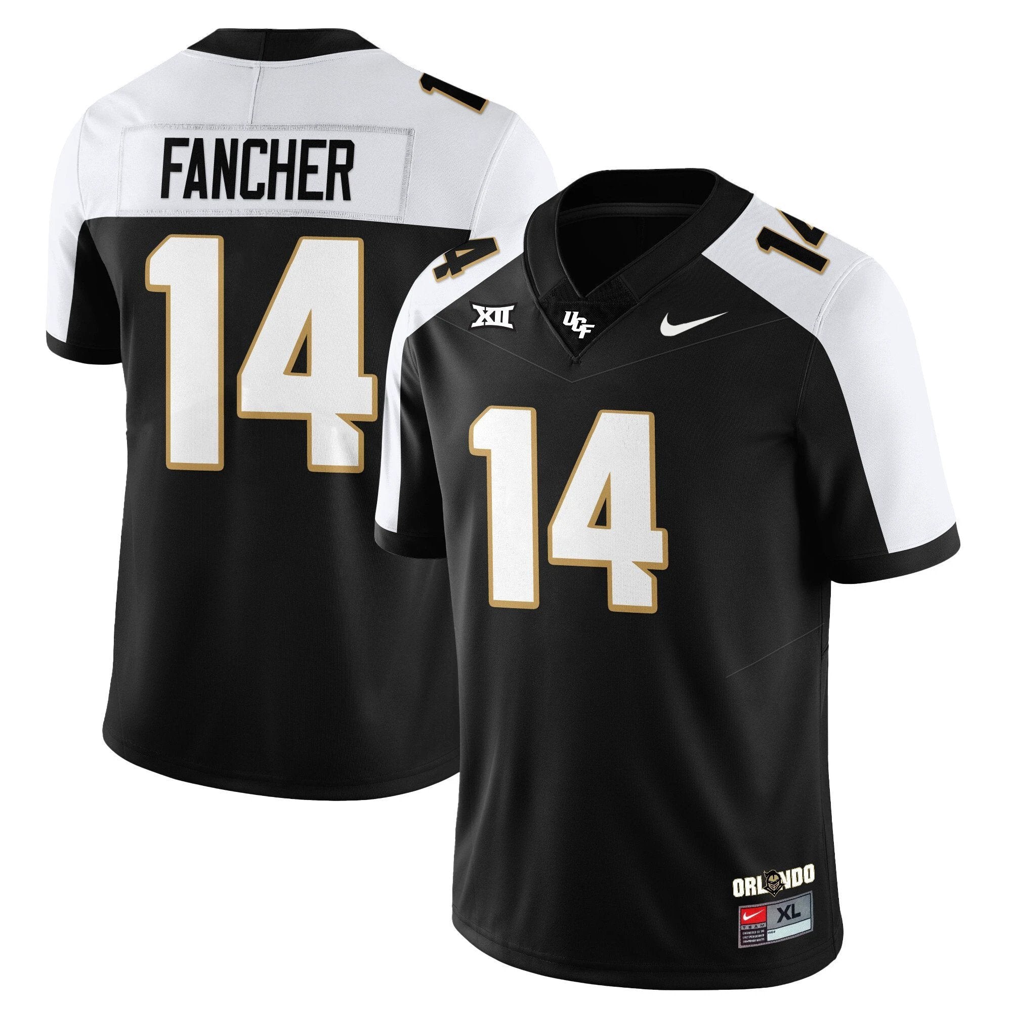 Cam Fancher Jersey #14 UCF Football 2025 Core Uniforms Stitched Alternate by NCAA Football Jersey