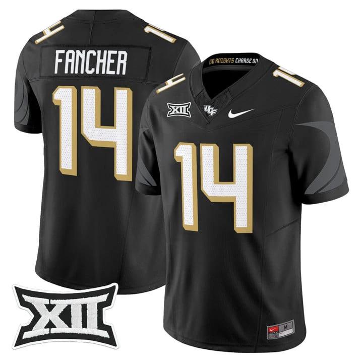 Cam Fancher Jersey #14 UCF Knights 2025 Vapor Limited Football Stitched Black by My Store NCAA Football Jerseys