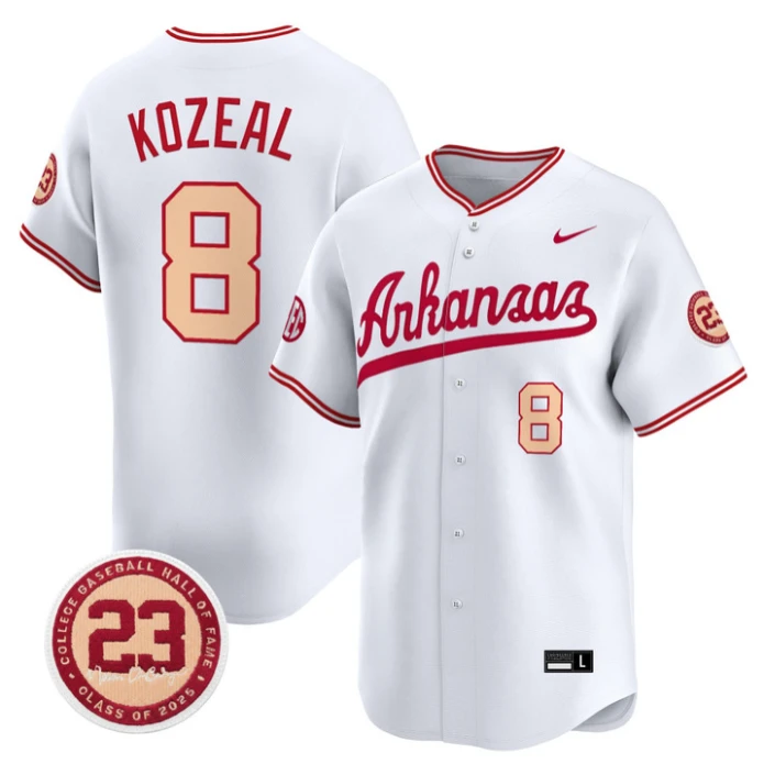 Cam Kozeal Jersey #8 Arkansas Razorbacks Norm DeBriyn Night Edition Stitched by My Store