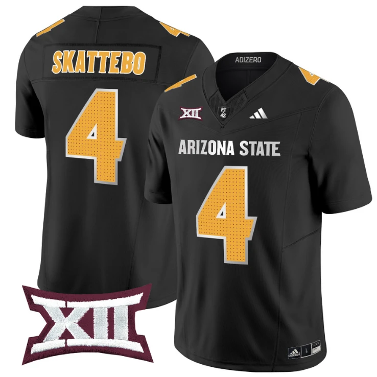 Cam Skattebo Jersey #4 Arizona State Sun Devils 2024 Vapor Limited Black by My Store